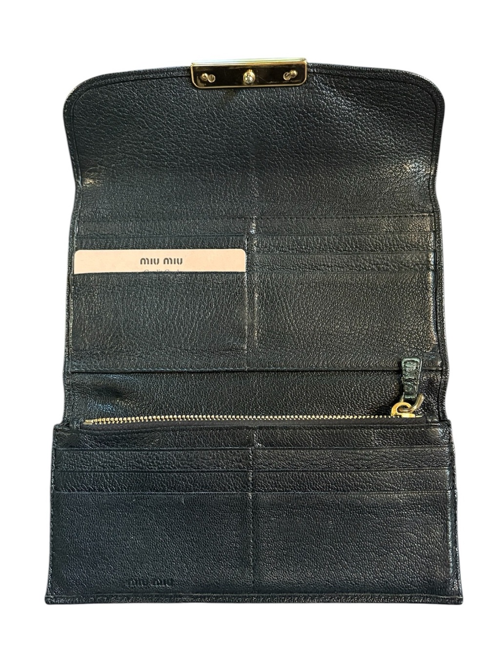 Miu Miu Madras Long Wallet with gold hardware, includes box, tissue paper, etc - Picture 5 of 13